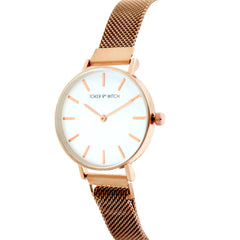 Natalie White Dial Rosegold Watch