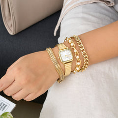 Aura Glint Watch Bracelet Stack