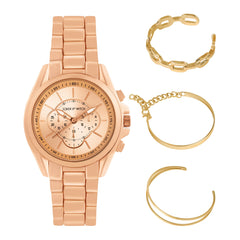 Gilded Ray Watch Bracelet Stack