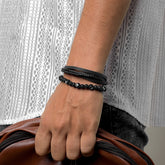 Battle Band Black Men's Bracelet