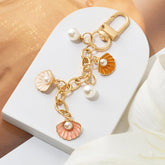 Pearlie Pop Pink Shell Bag Charm