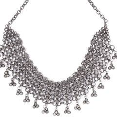 Teejh Alvira Antique Silver Polish Necklace