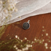 Teejh Ria Silver Oxidised Nose Pin