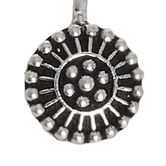 Teejh Ria Silver Oxidised Nose Pin