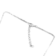 Teejh Unnati Silver Oxidised Polki Necklace Set