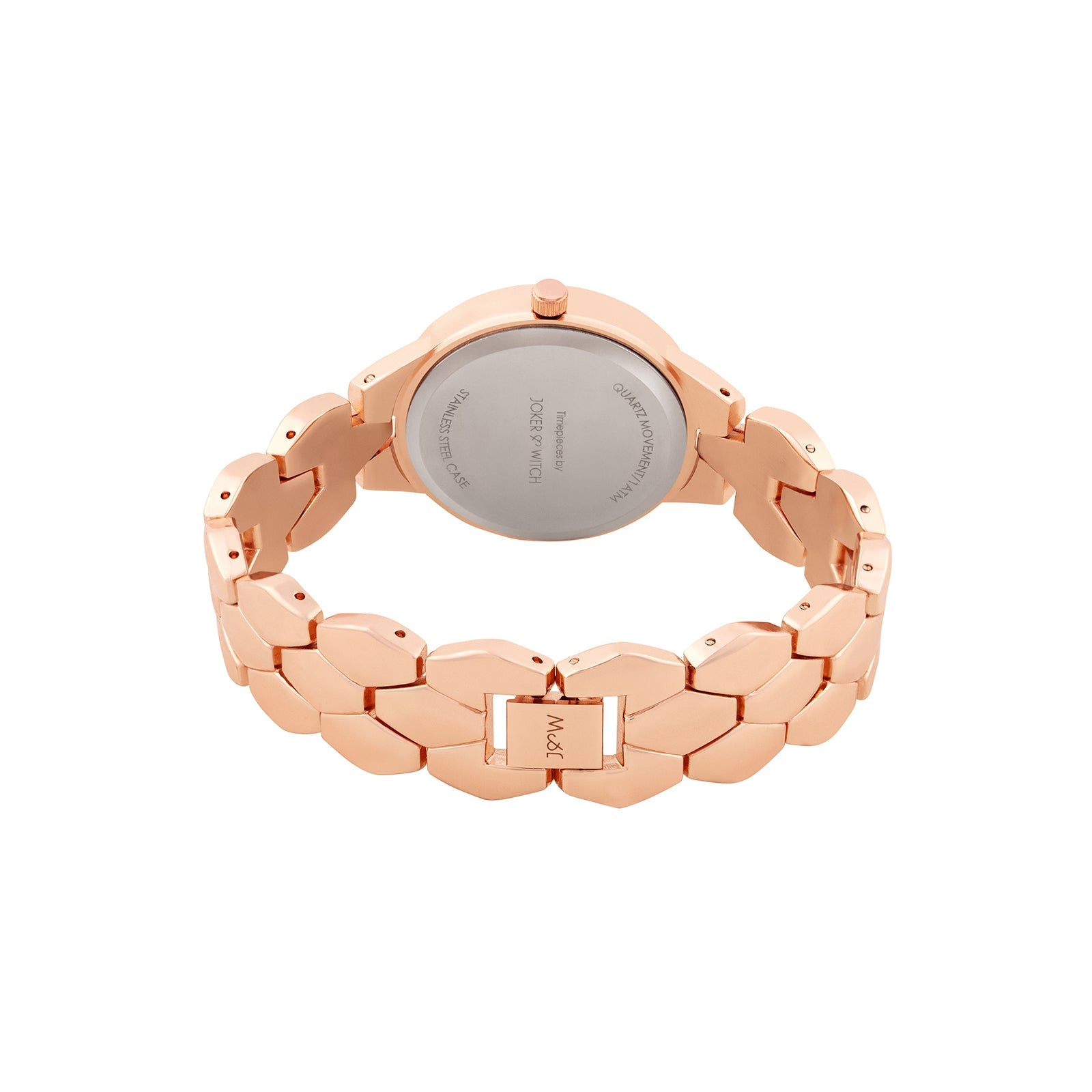 Athens Turquoise Dial Rose Gold Metallic Strap Watch