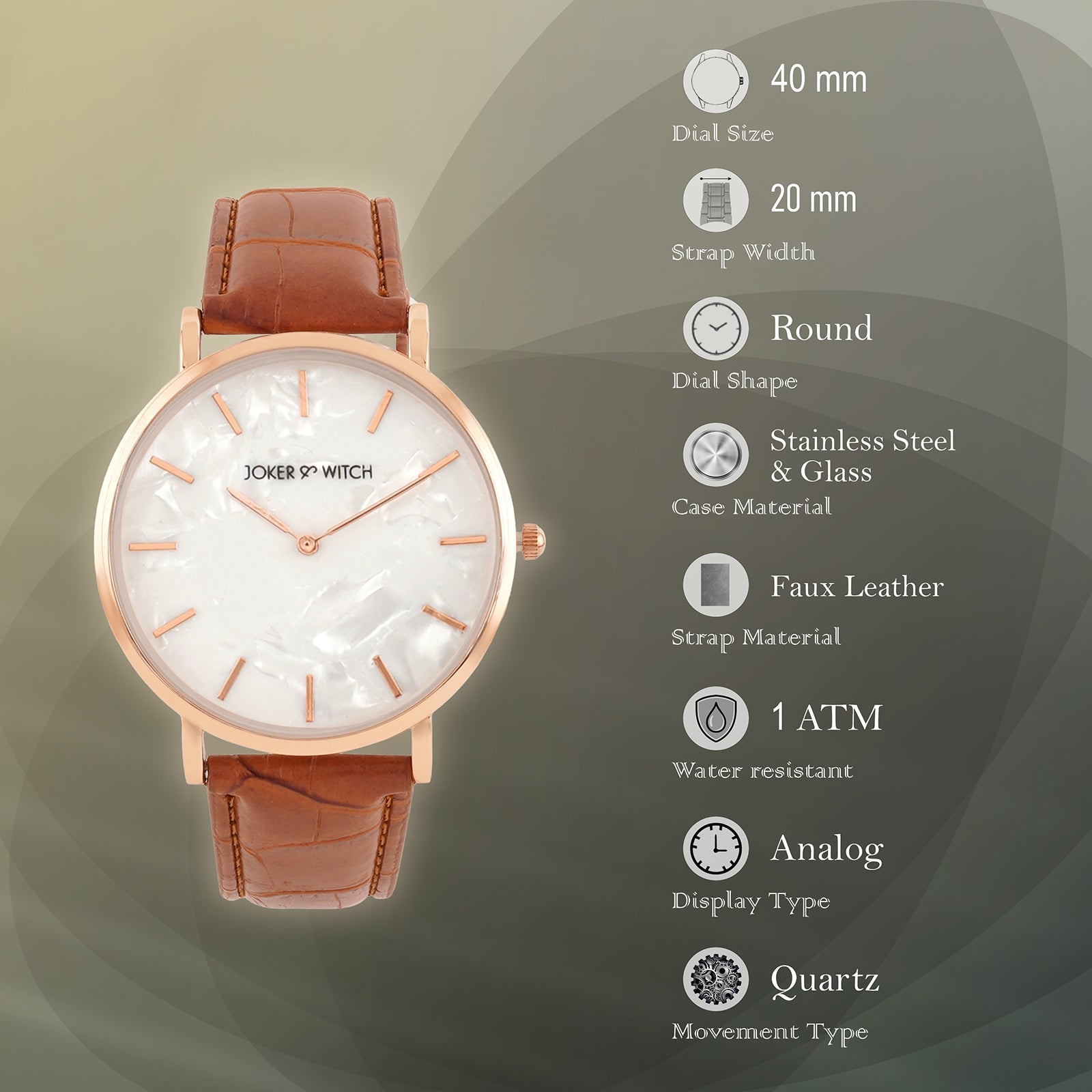 Paul Tan Croc Strap Watch