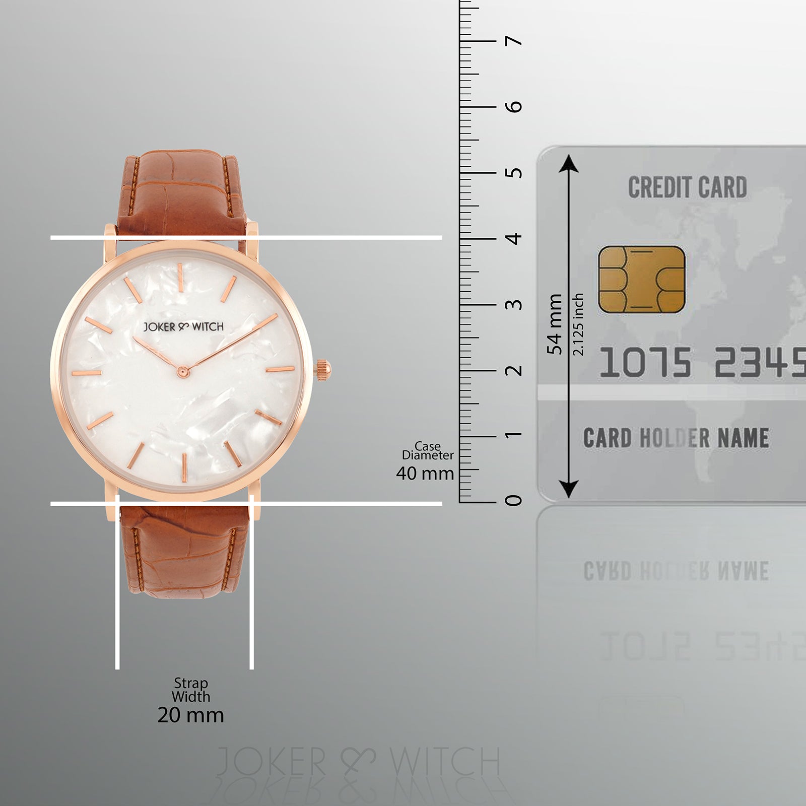 Paul Tan Croc Strap Watch