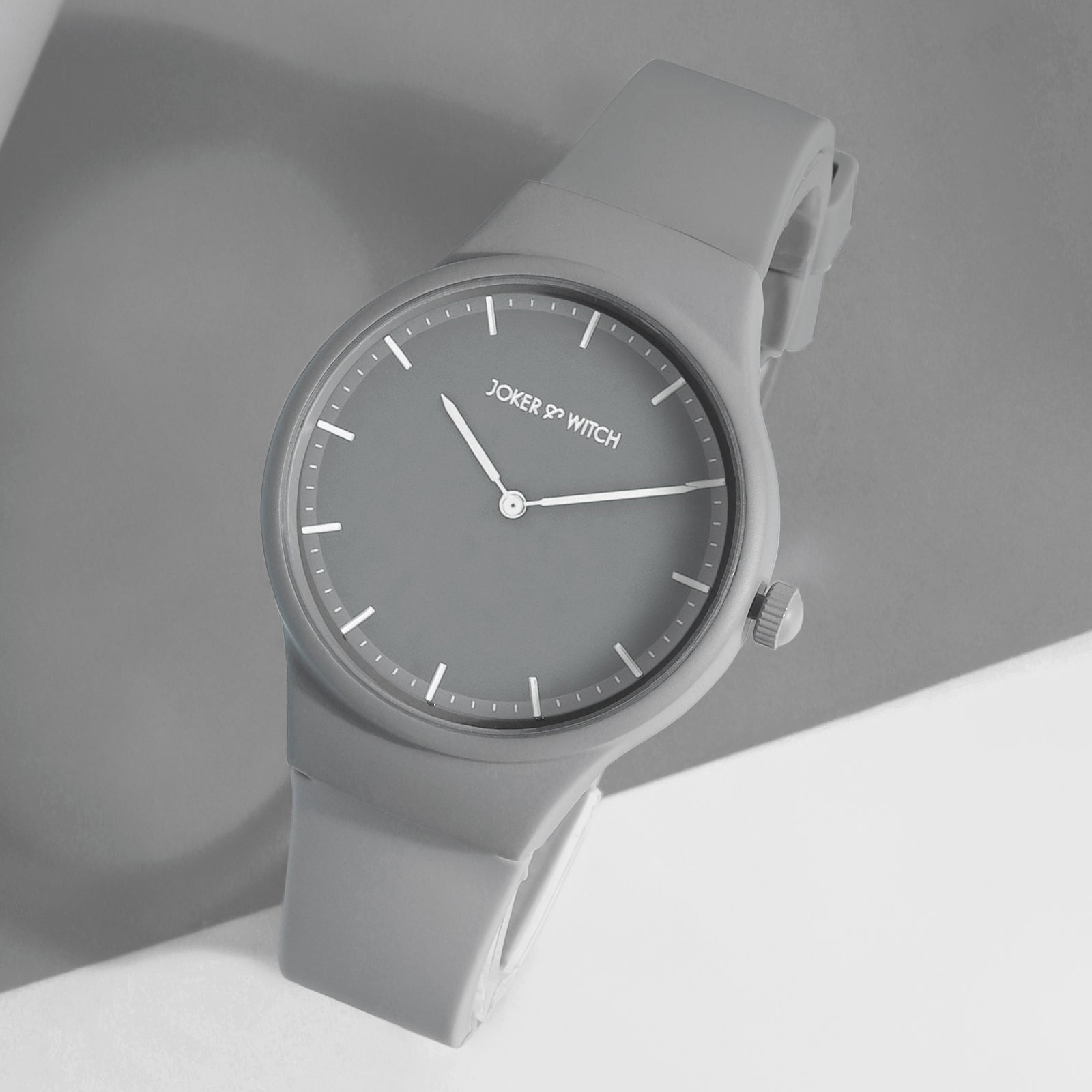 Riviera Grey Silicone Strap Watch