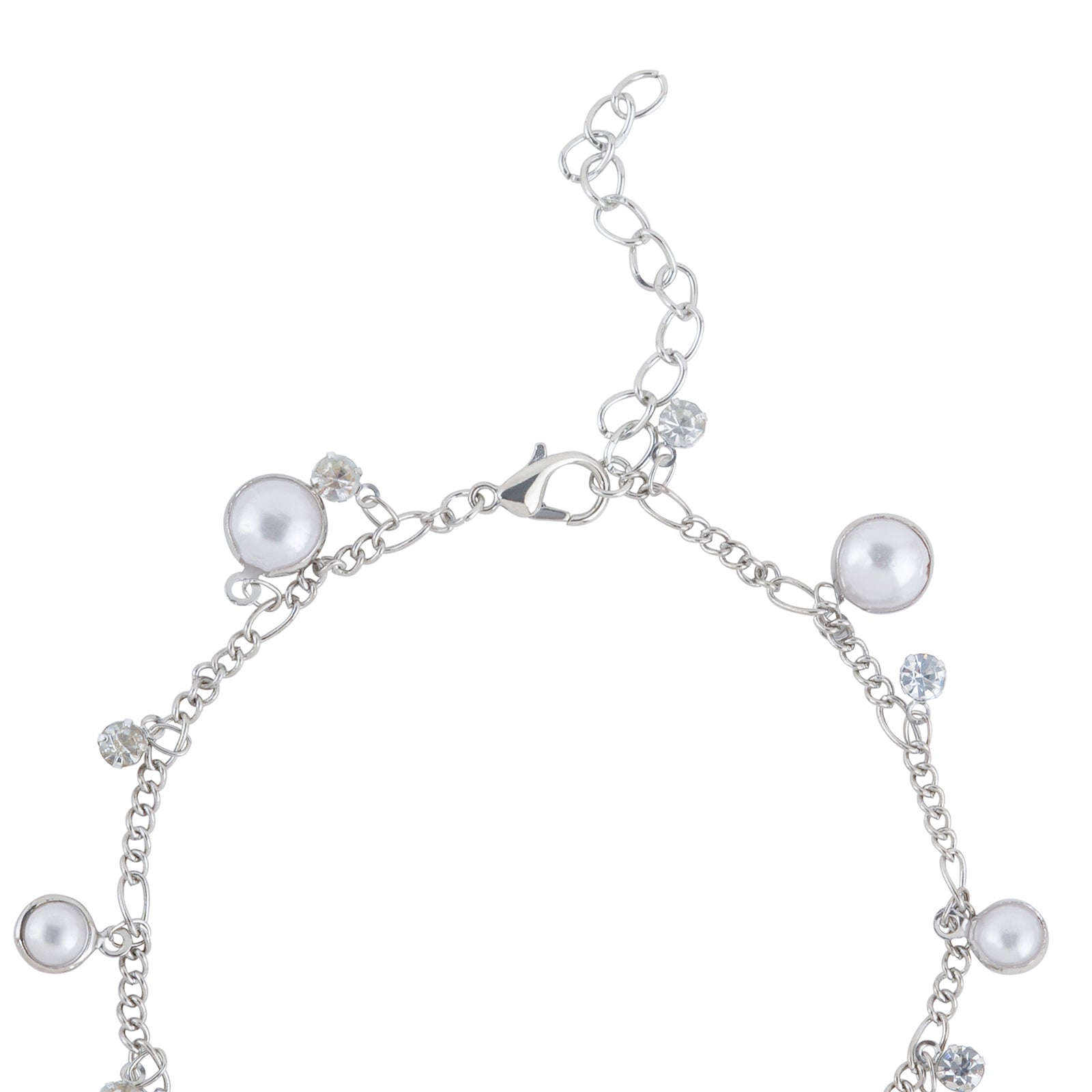 Bewitched Mariam Silver and Pearl Anklet