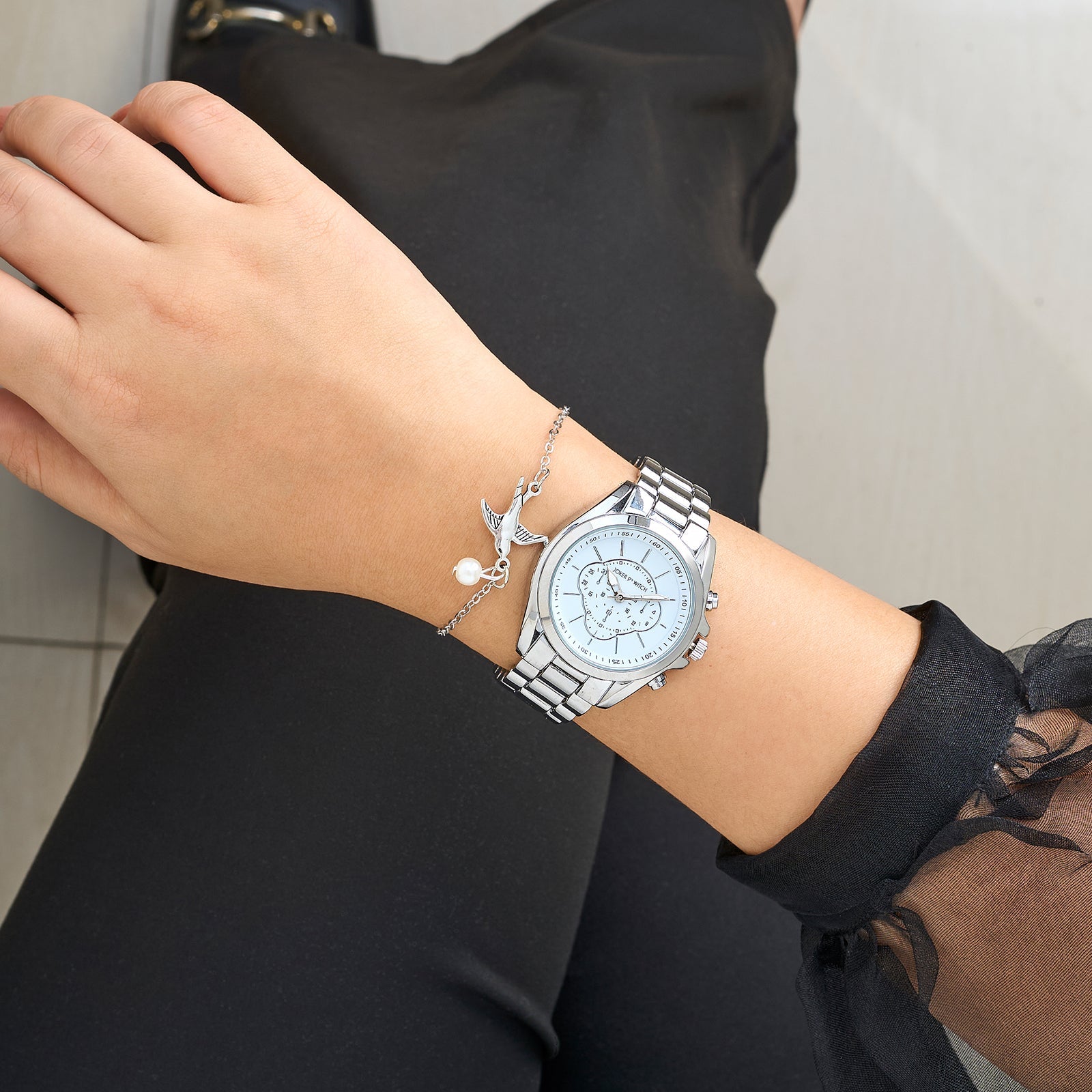 Chrome AF Watch Bracelet Stack