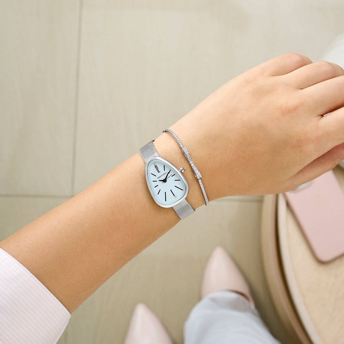 Opaline Tick Watch Bracelet Stack