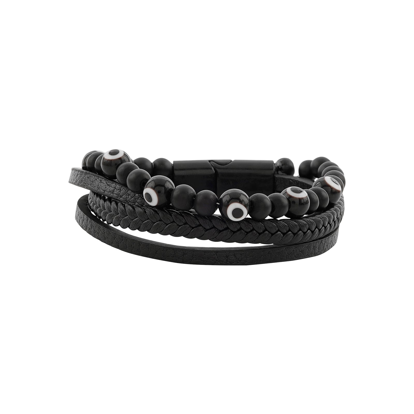 Battle Band Black Men's Bracelet