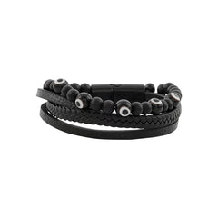 Battle Band Black Men's Bracelet