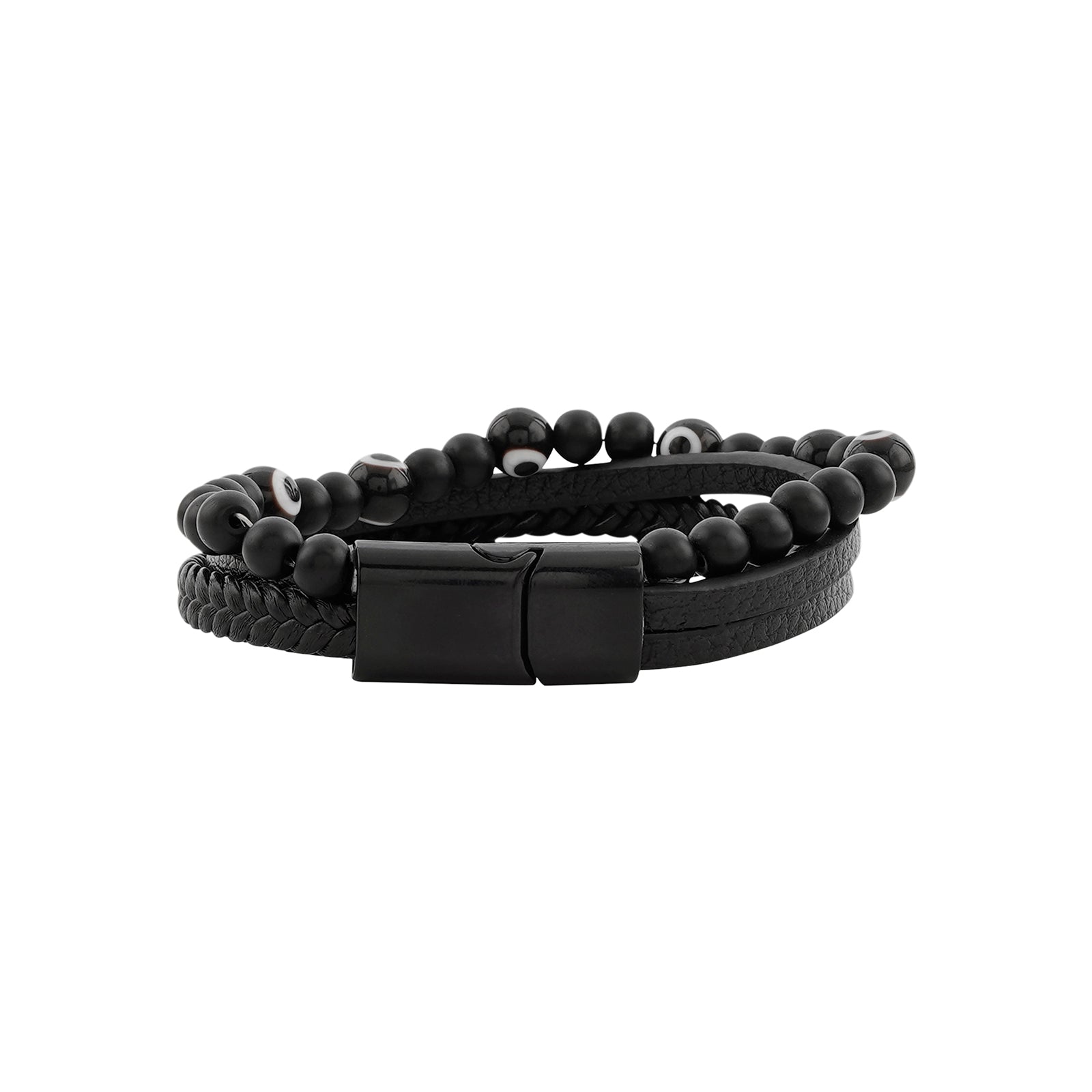 Battle Band Black Men's Bracelet