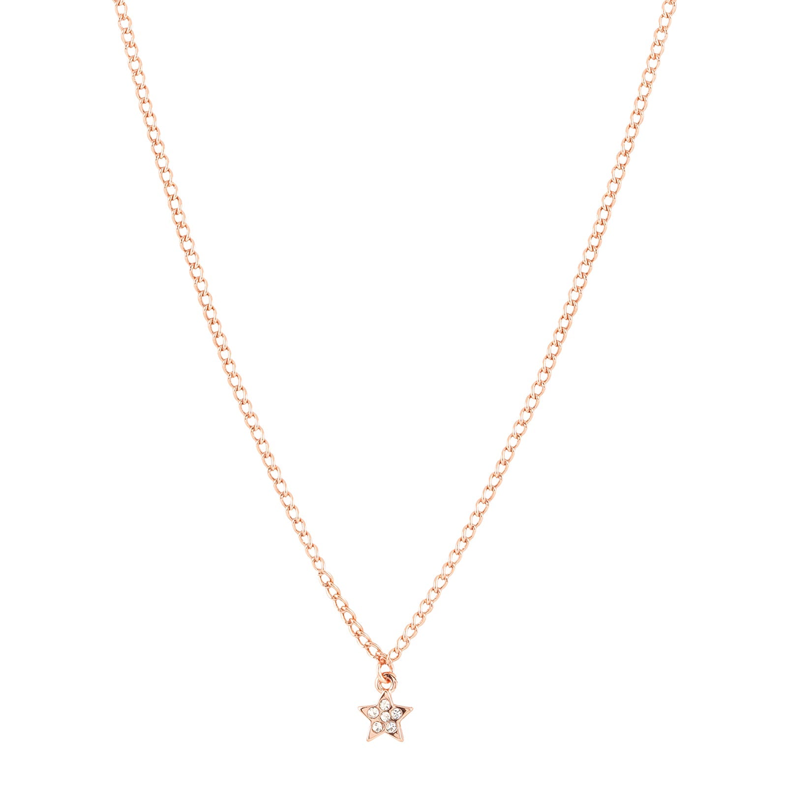 Astral Rhinestone Rosegold Necklace Charm