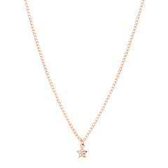 Astral Rhinestone Rosegold Necklace Charm