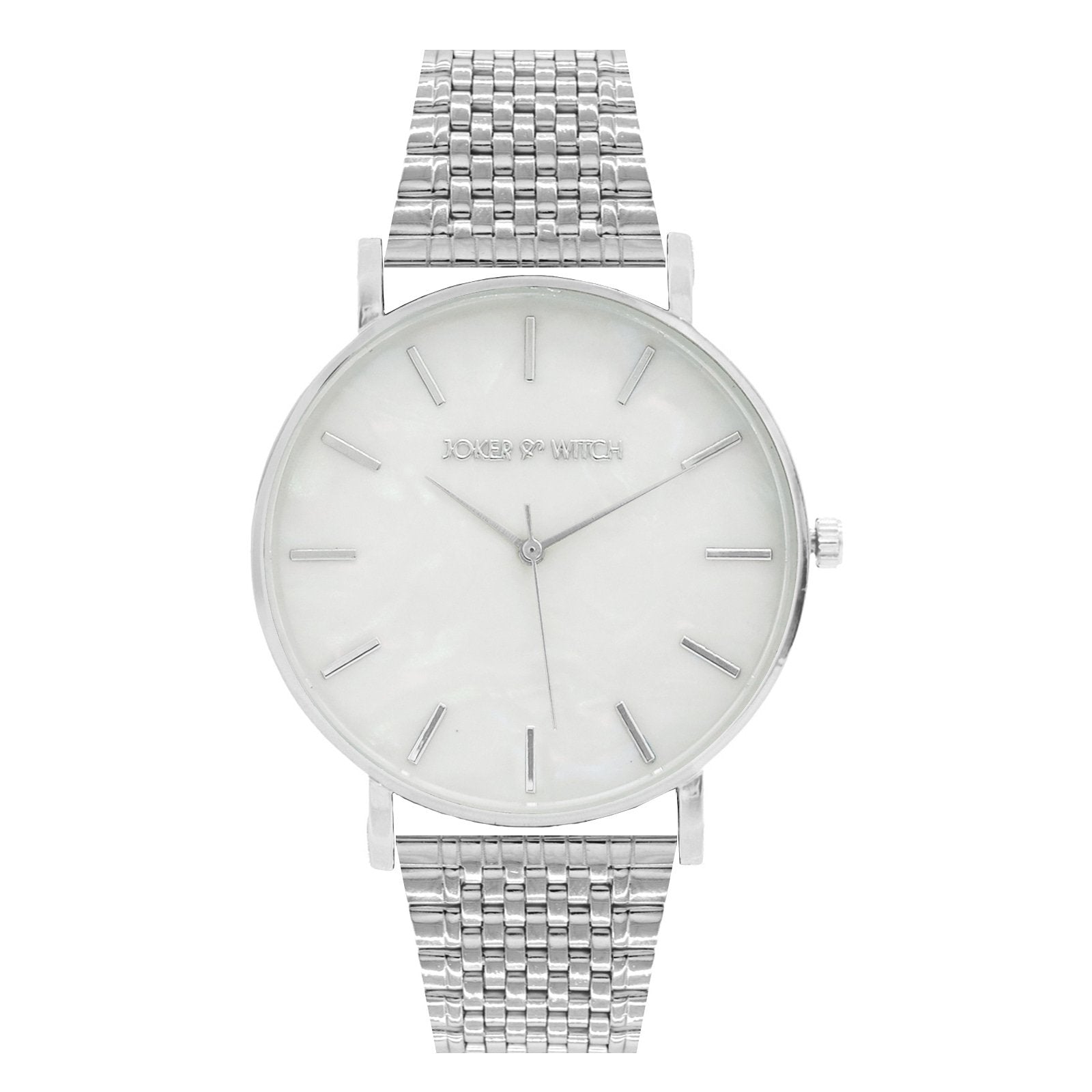 Silver Pearl Watch & Charm Set