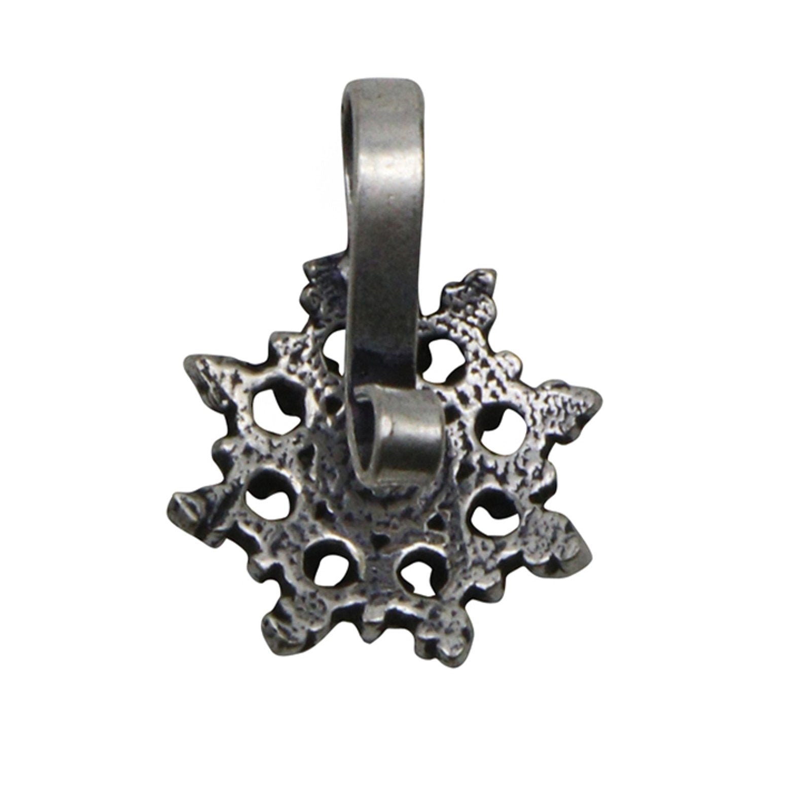 Gauri White Stone Floral Nose pin