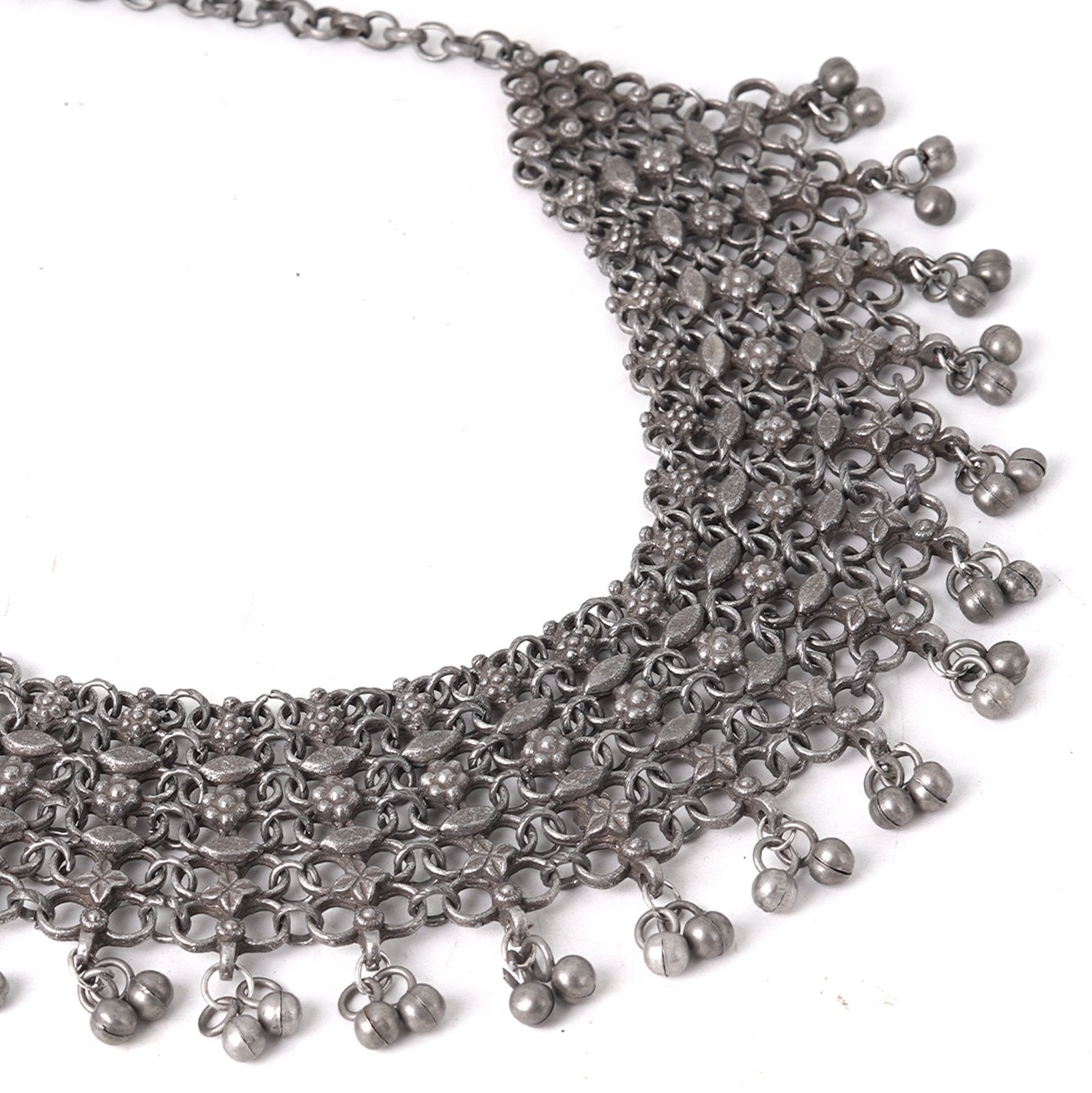 Teejh Alvira Antique Silver Polish Necklace