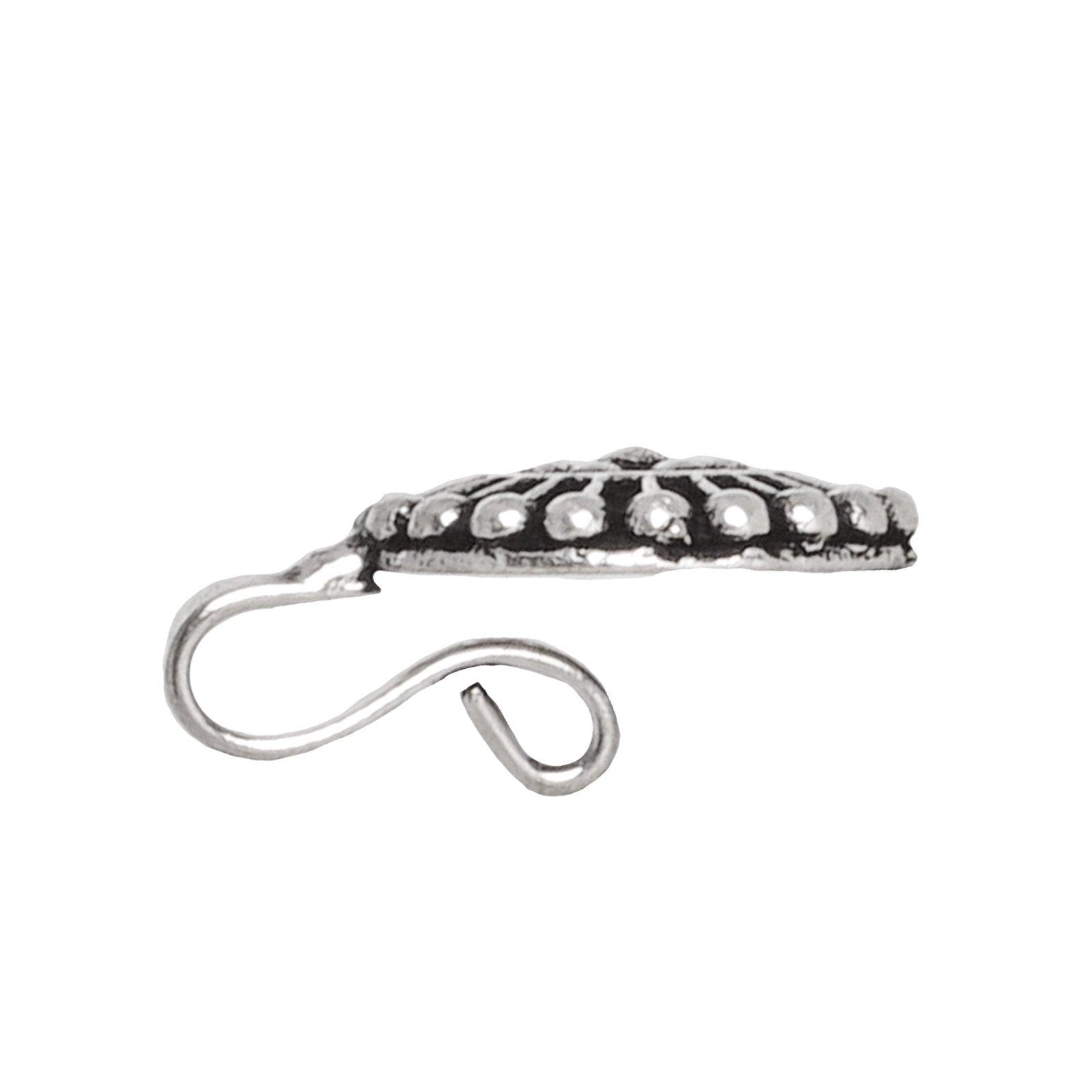 Teejh Ria Silver Oxidised Nose Pin