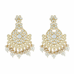 Teejh Aashnaa Pearl and Polki Earring